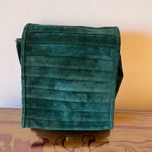 DRAMATIC PRICE DROP: ANDRE CELLINI VINTAG3 with TAG, TOP SUEDE Crossbody Bag